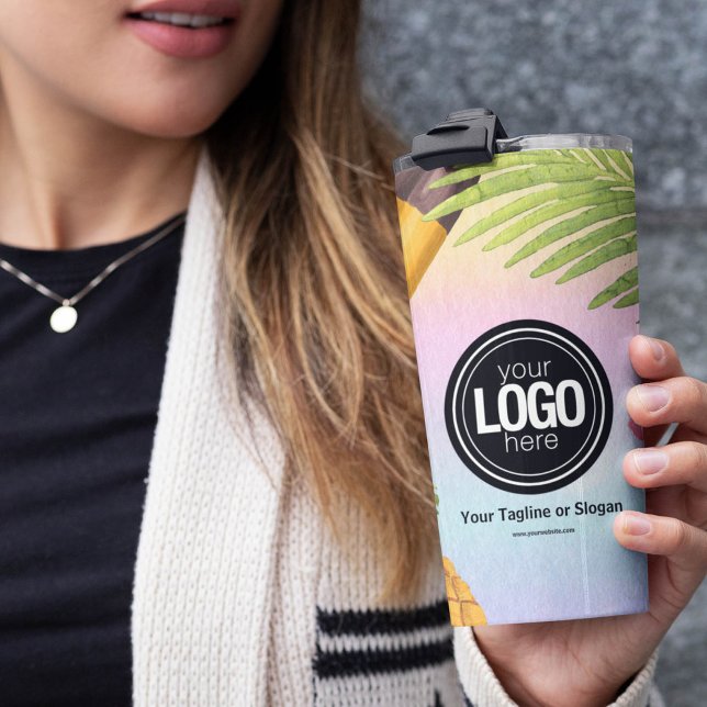 Termo Personalizar el logotipo comercial helado acuarela (Subido por el creador)