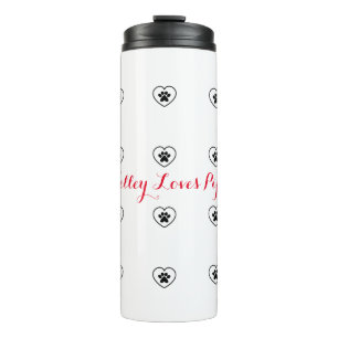Termo Personalizar Mama ama a Dog Mug