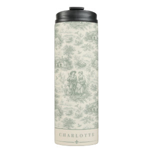 Termo Personalizar Toile de campo francés en verde salvi