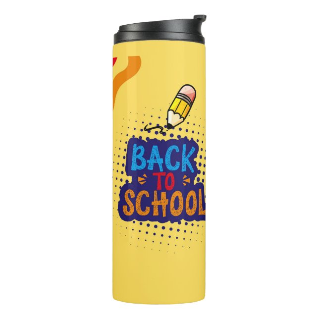 Termo Personalized "Back To School" Fun Doodle (Rotado hacia la izquierda)