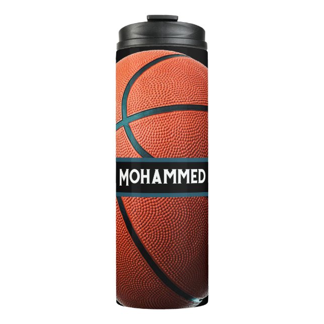 Termo Personalized Basketball Water Bottle Custom Sport (Anverso)