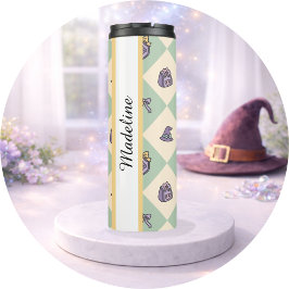 Termo Personalized Bookish Girl Tumbler Wizard Green