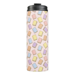 Termo Personalized Bookish Girly Pink Book Cute Bow Name