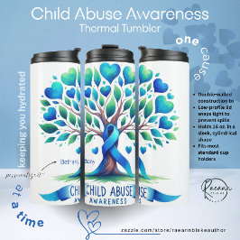 Termo Personalized Child Abuse Awareness Thermal Tumbler
