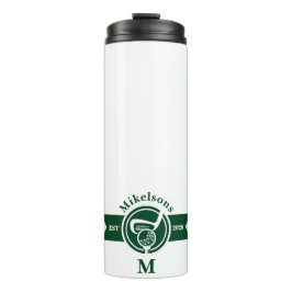 Termo Personalized Classic Green Golf Monogram Crest