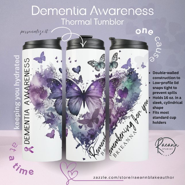 Termo Personalized Dementia Awareness Thermal Tumbler (Subido por el creador)