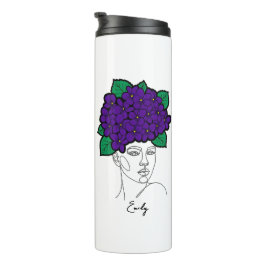 Termo Personalized February Birth Flower Crown Art