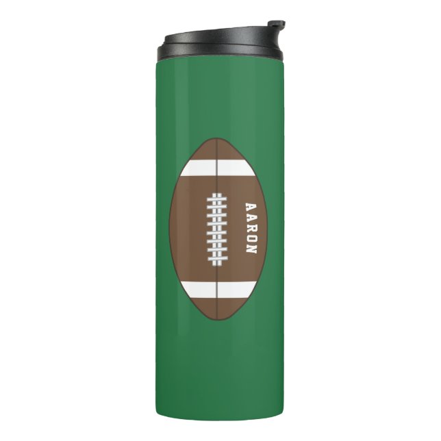 Termo Personalized Football Coffee Mug Travel Tumbler  (Rotado hacia la izquierda)