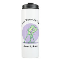 Personalized Frog Couple Thermal Tumbler