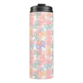 Termo Personalized Girly Cute Bow Name Gingham