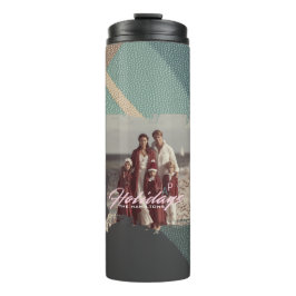 Termo  Personalized happy holidays family photo water