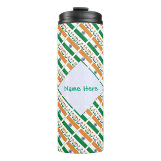 Termo Personalized India Flag Tiled
