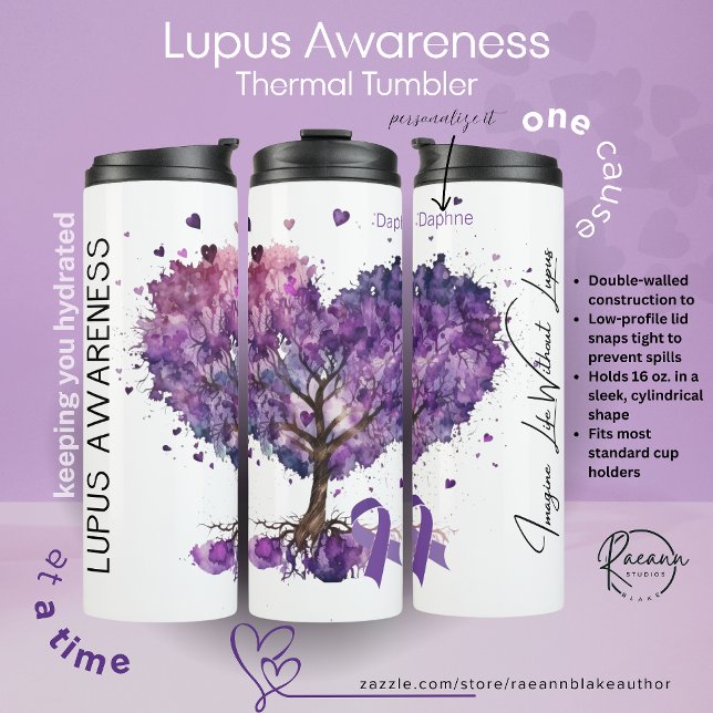 Termo Personalized Lupus Awareness Thermal Tumbler (Subido por el creador)