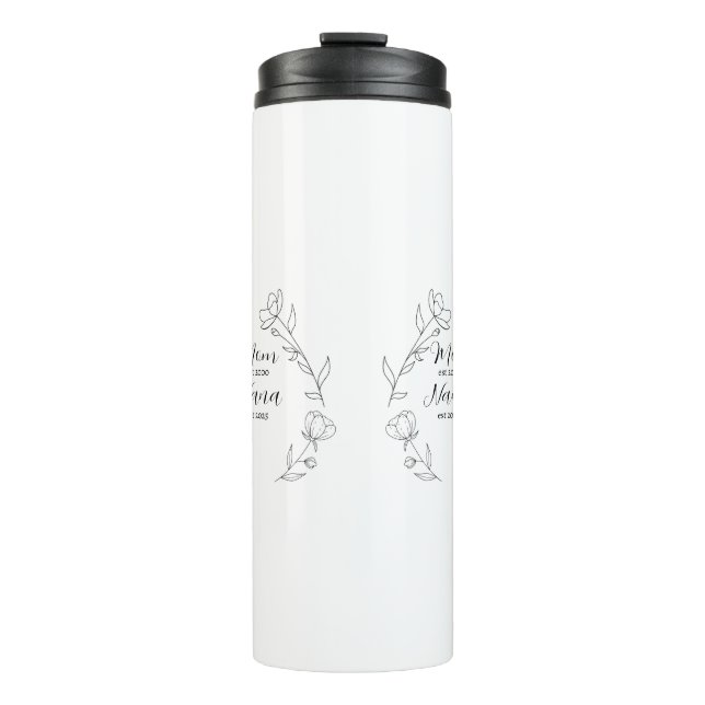 Termo Personalized Mom to Nana Year Wildflower Mug (Anverso)