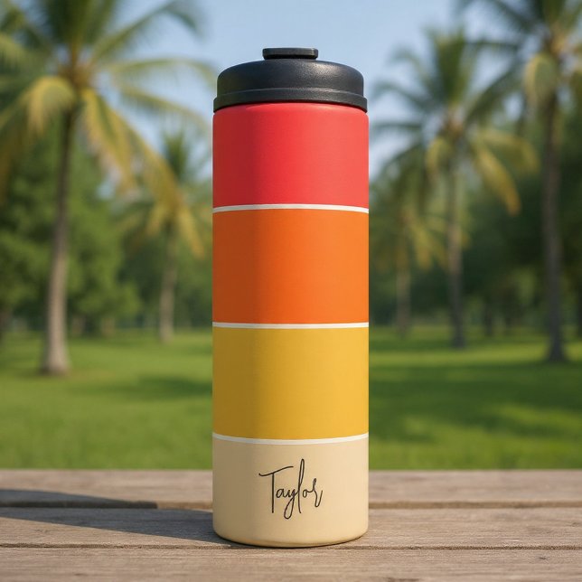 Termo Personalized Name Modern Simple And Trendy (Personalized Name Modern Simple And Trendy Thermal Tumbler by Ricaso. Ideal for hot or cold)