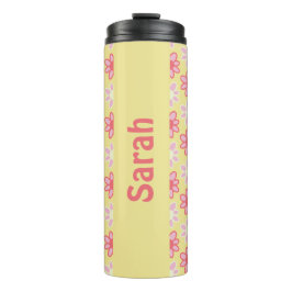 Termo Personalized retro flower Thermal Tumbler
