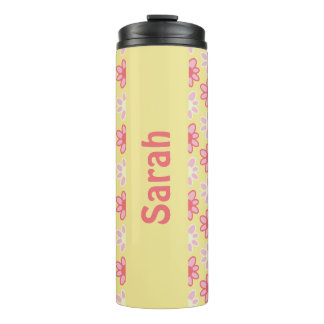 Termo Personalized retro flower Thermal Tumbler