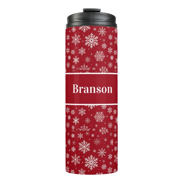 Termo Personalized Snowflake Thermal Tumbler (Anverso)