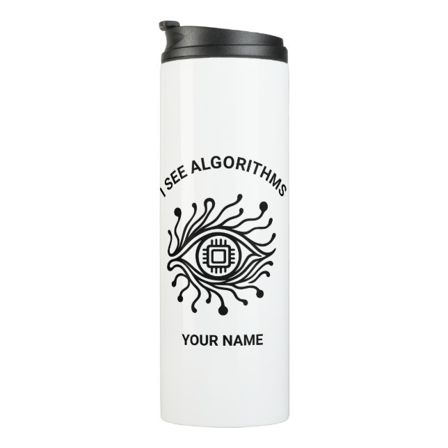 Termo Personalized Tech Thermal Tumbler with Custom Text (Rotado hacia la derecha)