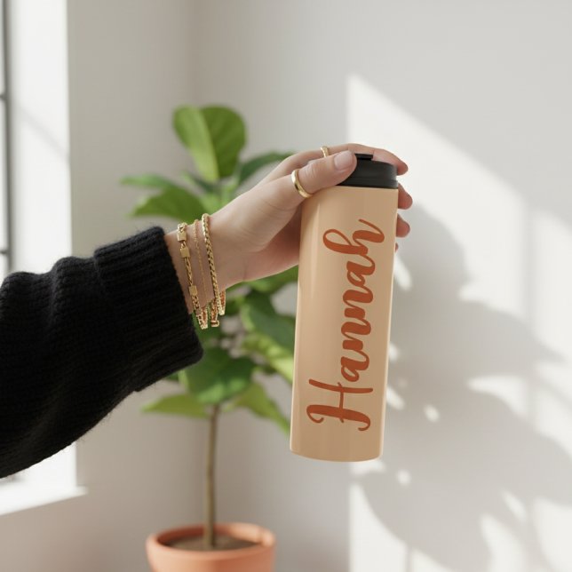 Termo Personalized Wedding Day Tumbler for Bridal Party (Bachelorette Weekend Custom Matching Tumblers for the Bride Tribe)