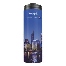 Termo Perth, Australia - Horizonte de la ciudad de noche