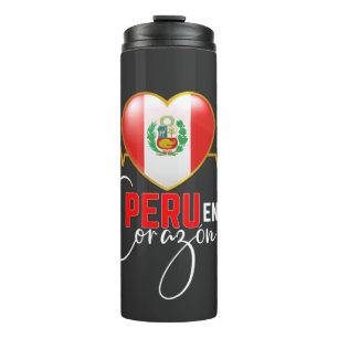 Termo Peru en mi Corazon Peruvian Pride