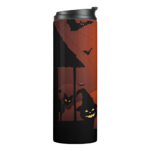 Termo Pesadilla de la luna sangrienta de Halloween