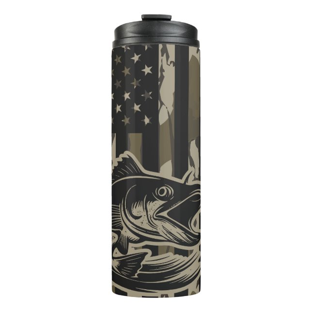 Termo Pesca de Bass Fisher Camo Bandera Bottomland Camo (Anverso)