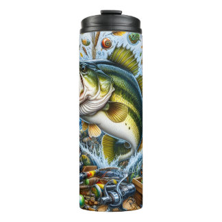 Termo Pesca de Lubina de Boca Grande de Agua Dulce 