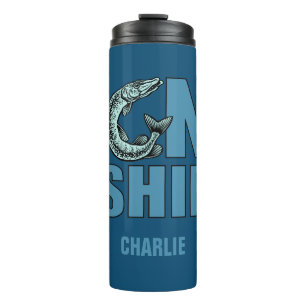 Termo PESCA DESARROLLADA nombre personalizado tumbler