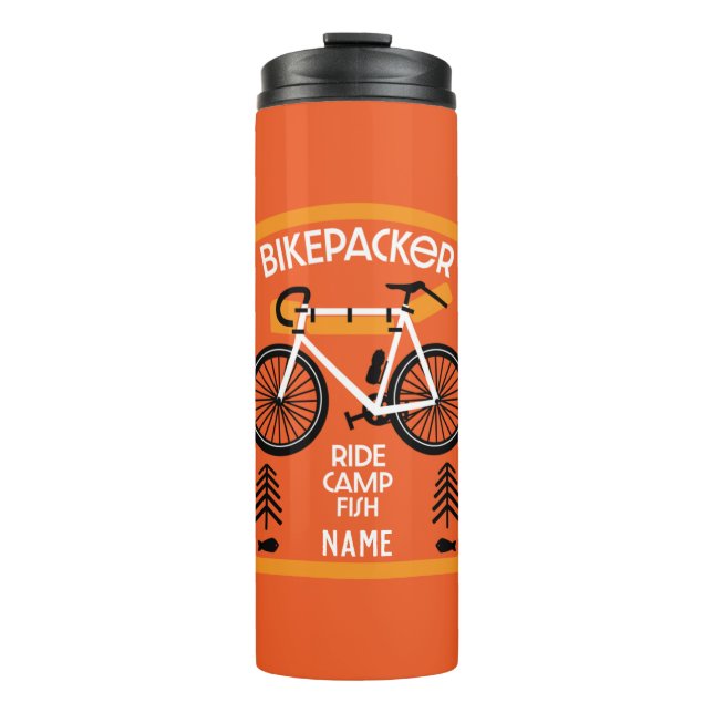 Termo Pescado Bikepacker Y Campamento (Anverso)