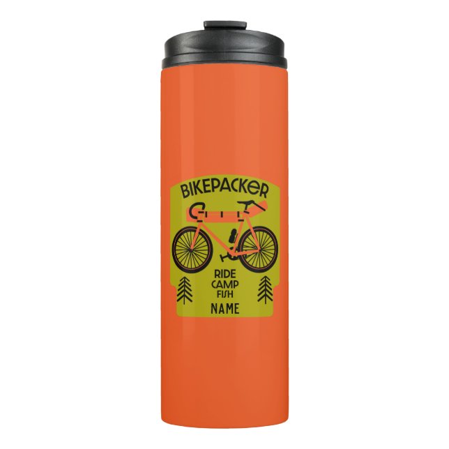 Termo Pescado Bikepacker Y Campamento (Anverso)