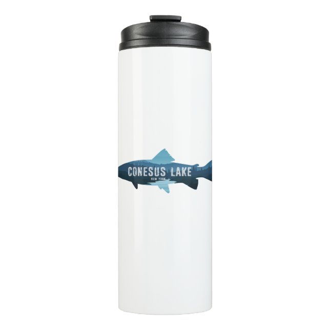 Termo Pescado de Conesus Lake New York (Anverso)