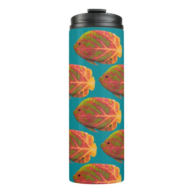 Termo Pescado tropical de hoja de ave 1 (Anverso)