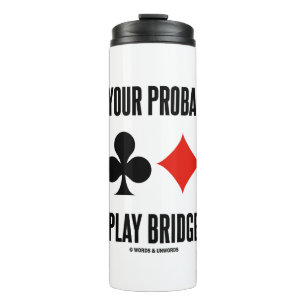 Termo Pese sus probabilidades de jugar a juegos de tarje