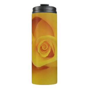 Termo Pétalos de rosa amarilla romántica