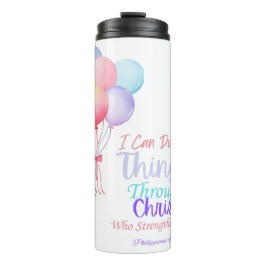 Termo Philippians 4:13 Biblia Verse Thermal Tumbler
