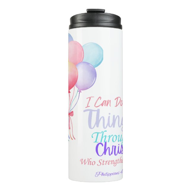 Termo Philippians 4:13 Biblia Verse Thermal Tumbler (Anverso)