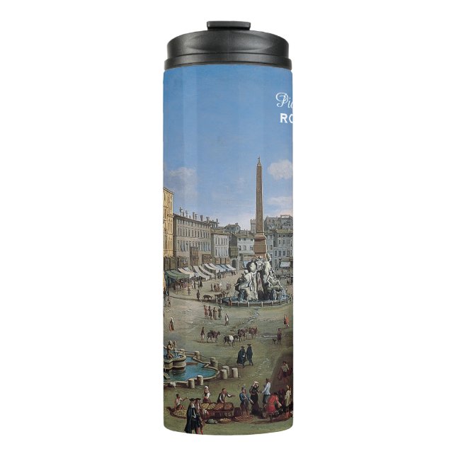 Termo Piazza Navona, personalizado de arte de Roma (Anverso)