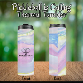 Termo Pickleball está llamando Tipografía Tumbler Térmic