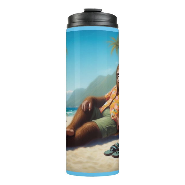 Termo Pie grande en la playa (Anverso)