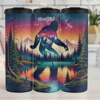 Pie grande: Reflexión forestal, picos estrellados