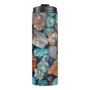 Termo Piedra Colorful rock pebble textura natural