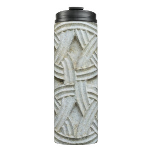 Termo Piedra cristiana tallando patrón antiguo