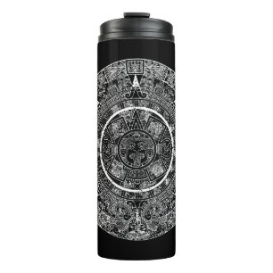 Termo Piedra de sol azteca mexicana Calendario maya 3