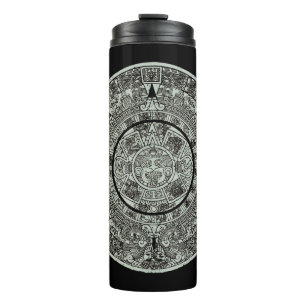 Termo Piedra del Sol Azteca Mexicana Calendario Maya 1