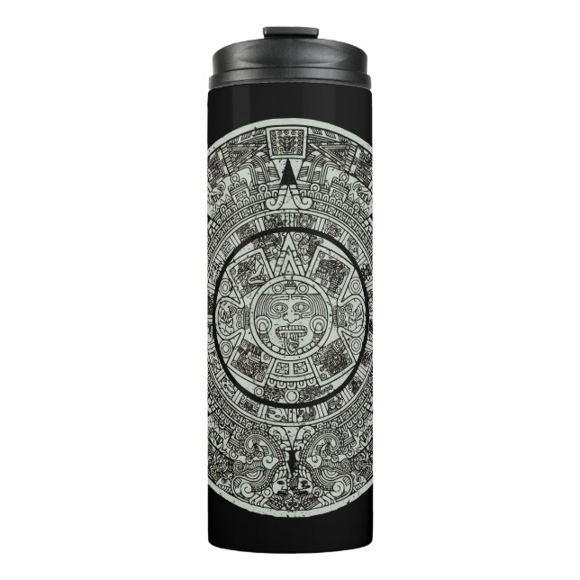 Termo Piedra del Sol Azteca Mexicana Calendario Maya 1 (Anverso)
