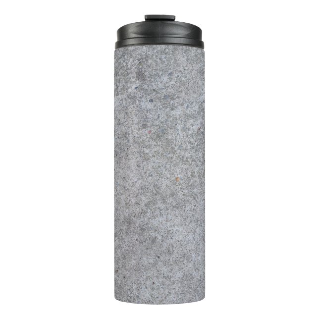 Termo Piedra gris de hormigón de textura fina (Anverso)