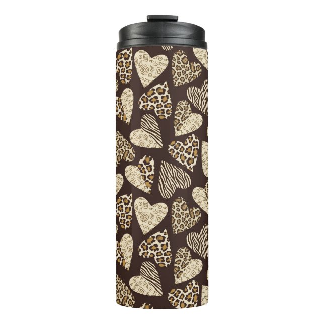 Termo Piel animal con los corazones (Anverso)