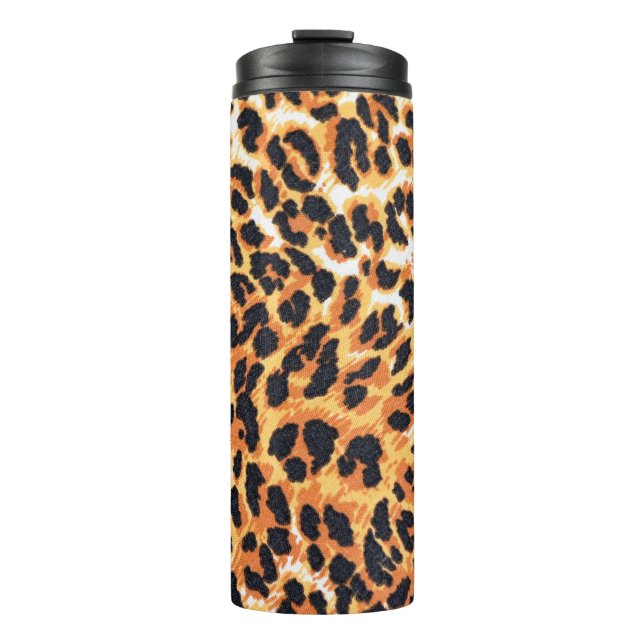 Termo piel de leopardo como telón de fondo, patrón, huel (Anverso)